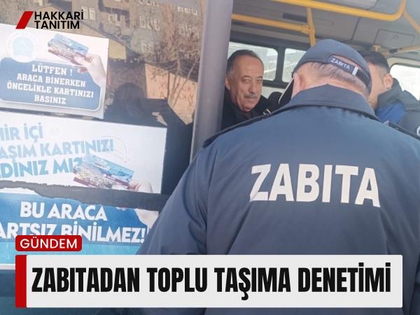 Zabıtadan toplu taşıma denetimi 
