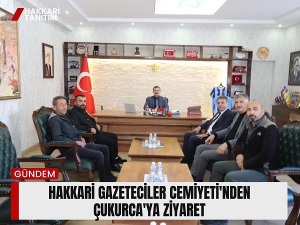 Hakkari Gazeteciler Cemiyeti'nden Çukurca'ya ziyaret